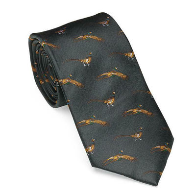 Laksen Pheasant Fly-By Tie - Pine
